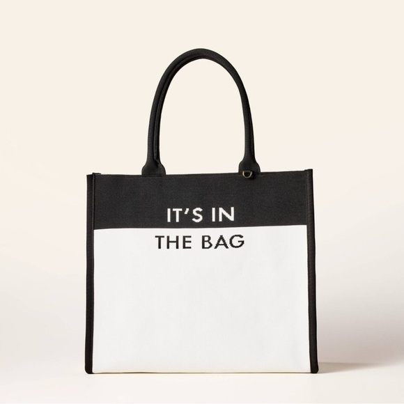 Kate Spade x Target Color Block Tote | Black and White Tote Bag - Picture 1 of 5